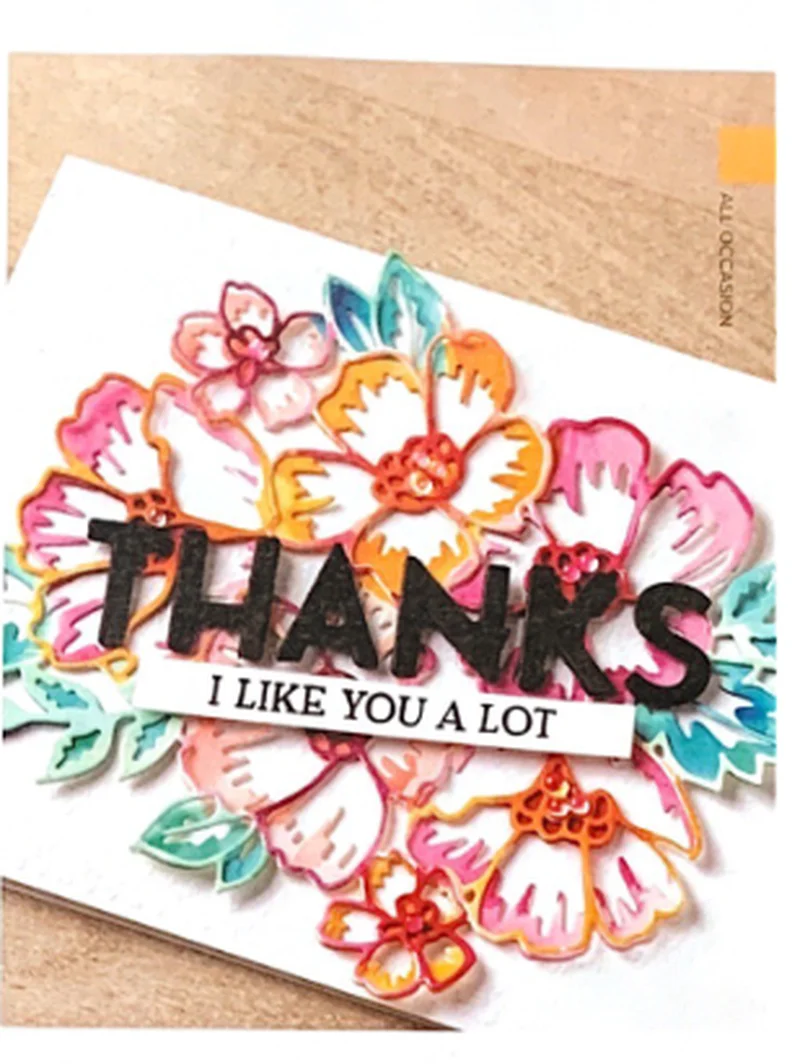 

BLOSSOMSIN BLOOM Metal Cutting Dies and Stamps Stencil New 2020 Scrapbooking Crafts Template Card Making Photo Album