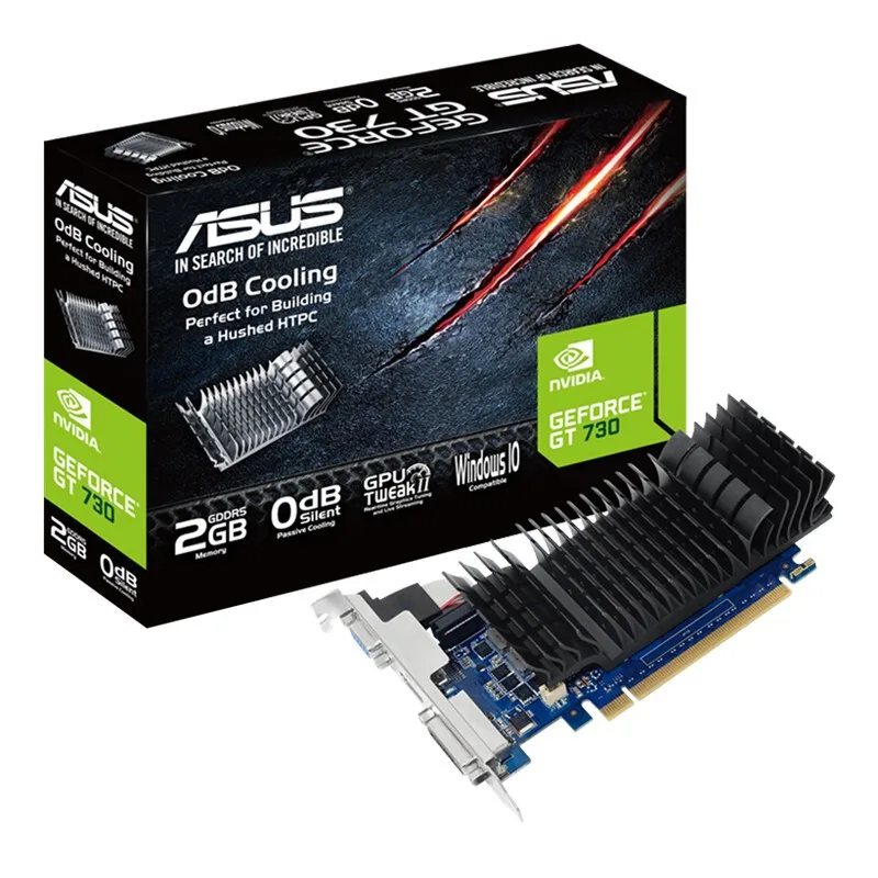  ASUS GT730-SL-2GD5-BRK видеокарты GPU графическая карта NEW GT 730 2GB 