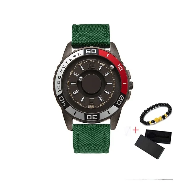 Gray Green Nylon Eutour Новые магнитные часы мужские Роскошные Силиконовые часы ремешок дизайнерские магнитные часы мужские повседневные кварцевые мужские s наручные часы дропшиппинг - Цвет: Gray Green Nylon
