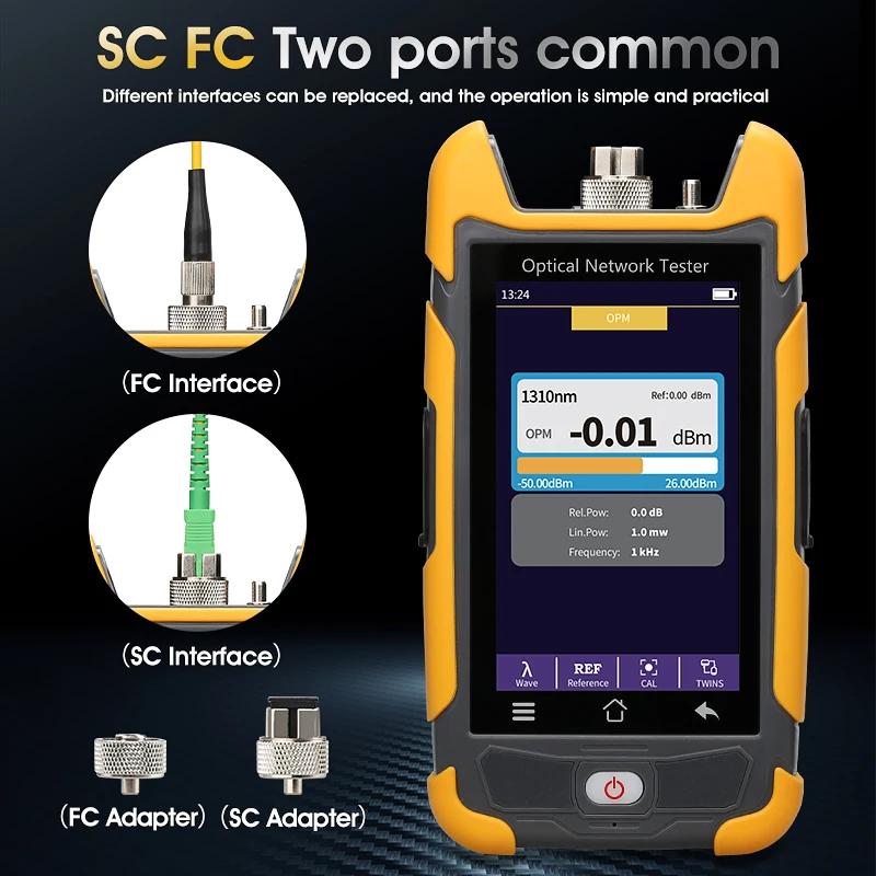 AUA8513U/A OTDR Optical Time-Domain Reflectometer Multifunction OPM OLS VFL RJ45 Cable Tester Fiber Network | Мобильные телефоны и