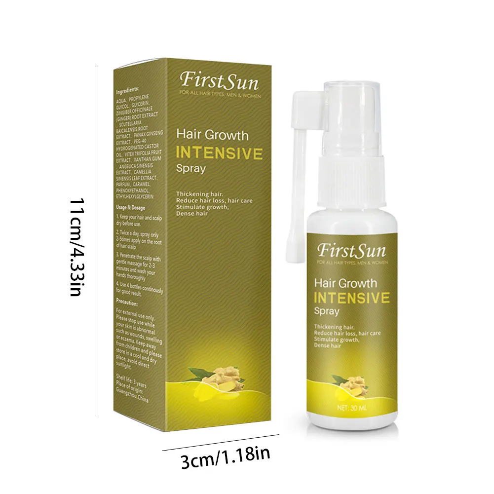 

Hair Thickening Spray Hair Growth Spray Essential Oil Liquid Anti Hair Loss Essence Serum For Hair Growth Moistening Products