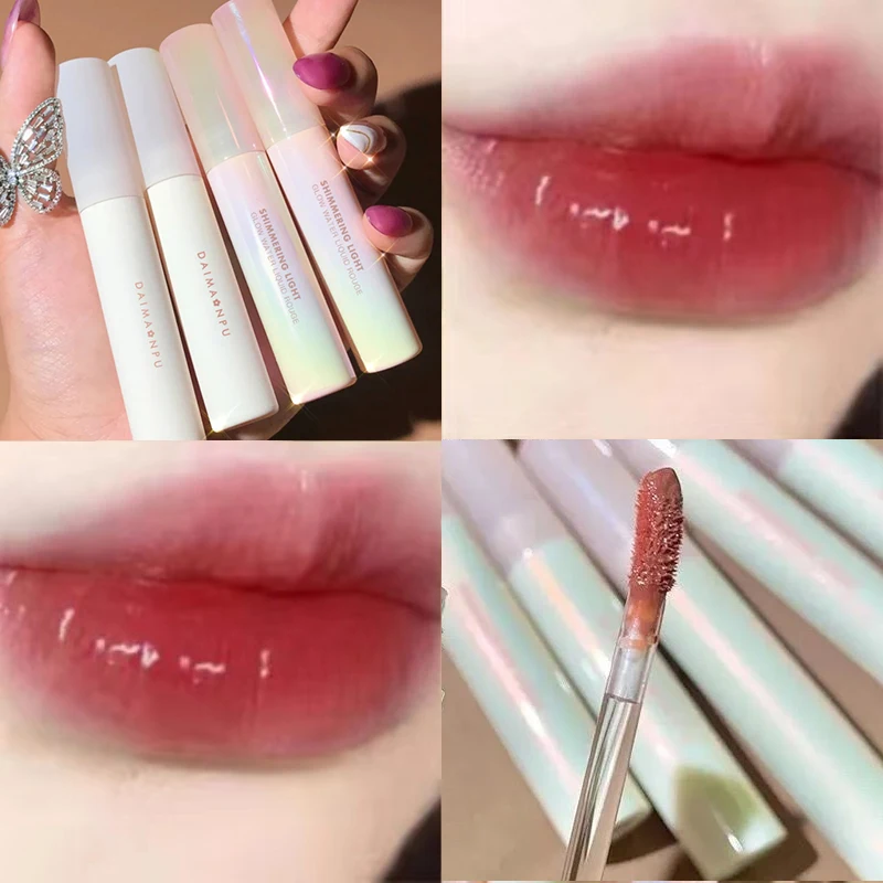 

Shimmer Lip Tint Lip Gloss Moisturizing Juicy Lips Makeup Waterproof Long Lasting Women Cosmetics TSLM1