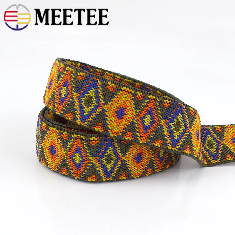 5/9 метров жаккардовые 25 мм эластичные ленты резинка для брюк поясные юбки сумки