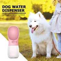 abs multifunction portable dog water bottle lightweight travel pet drinking cup water dispenser feeder pet product