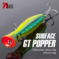 noeby big game popper fishing lures 120mm 43g 160mm 78g 200mm 154g long casting artificial hard bait for gt fishing lure