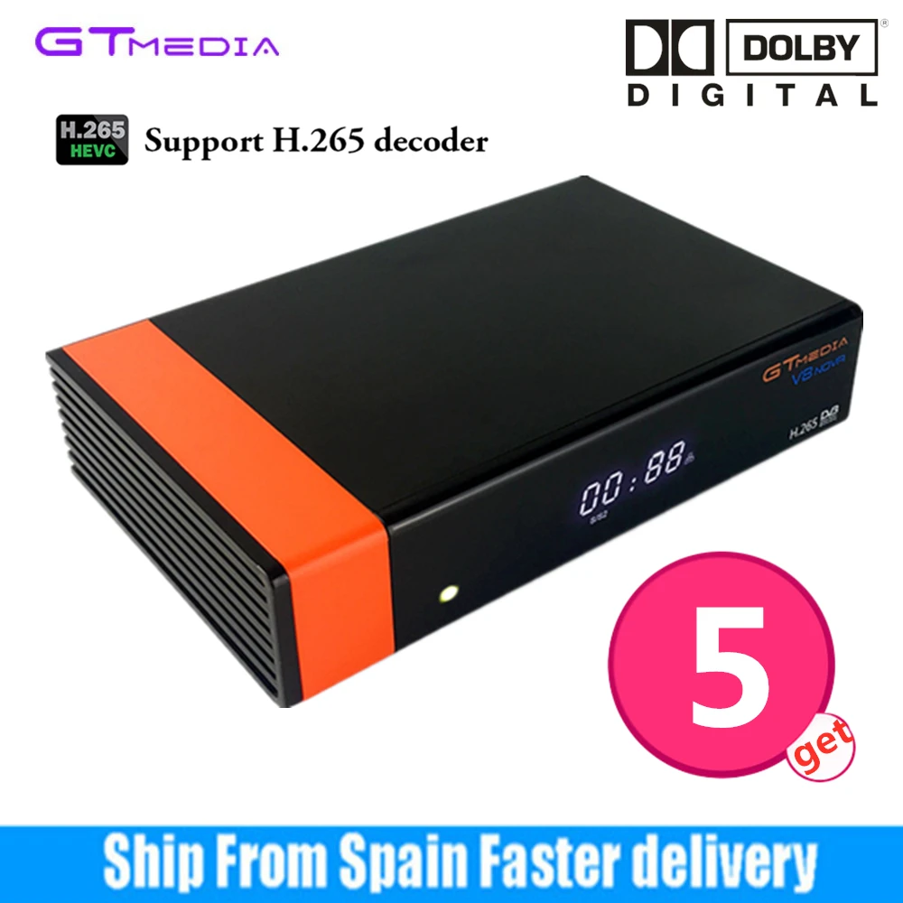 Горячая FREESAT DVB S2 V8 NOVA спутниковый ресивер HD tv BOX Поддержка H.265, AC3, YouTube, Bisskey, Cccam, Wifi, IP tv телеприставка