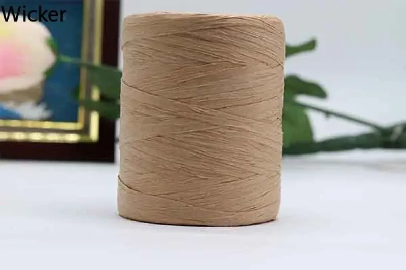 Natural Raffia Straw Yarn Cool Ventilate Hand Crocheting for Handmade Hats Bags Toys Diy Eco-friendly Knitting Thread | Дом и сад
