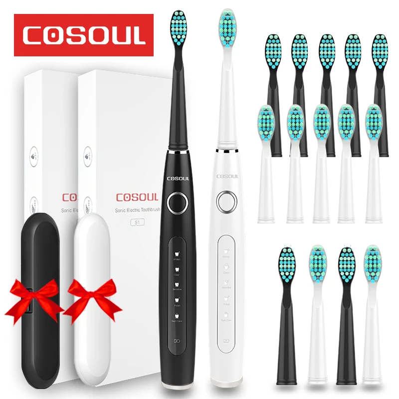 Professional Sonic Electric Toothbrush 5 Modes Rechargeable Waterproof Box as Gift |