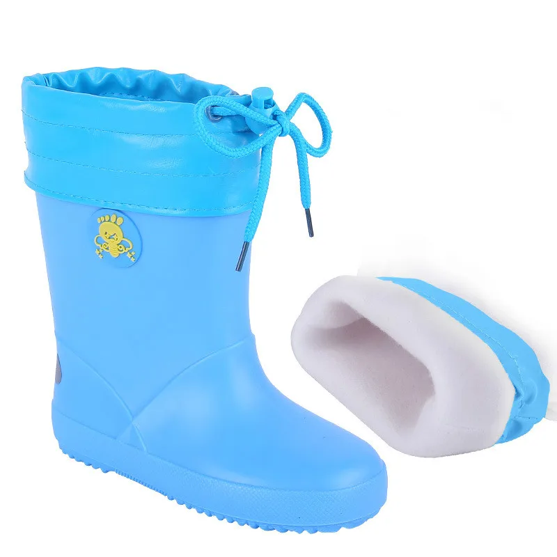 Детские непромокаемые сапоги для девочек и мальчиков Нескользящие резиновые