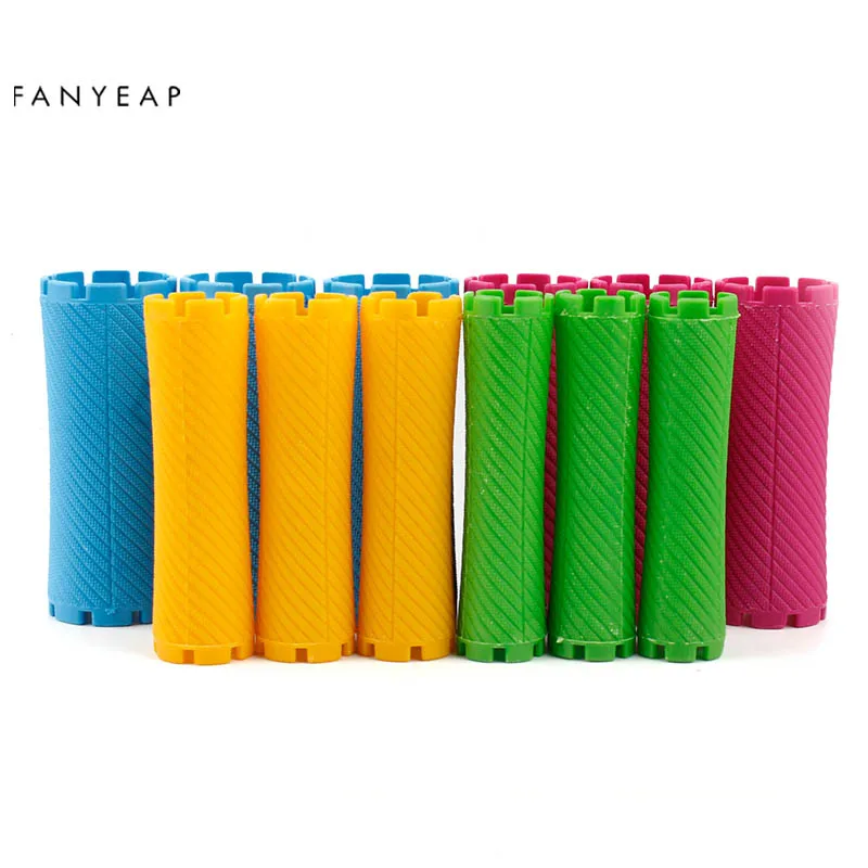 Холодная завивка бигуди пластиковые полые стержни Flexi парикмахерские