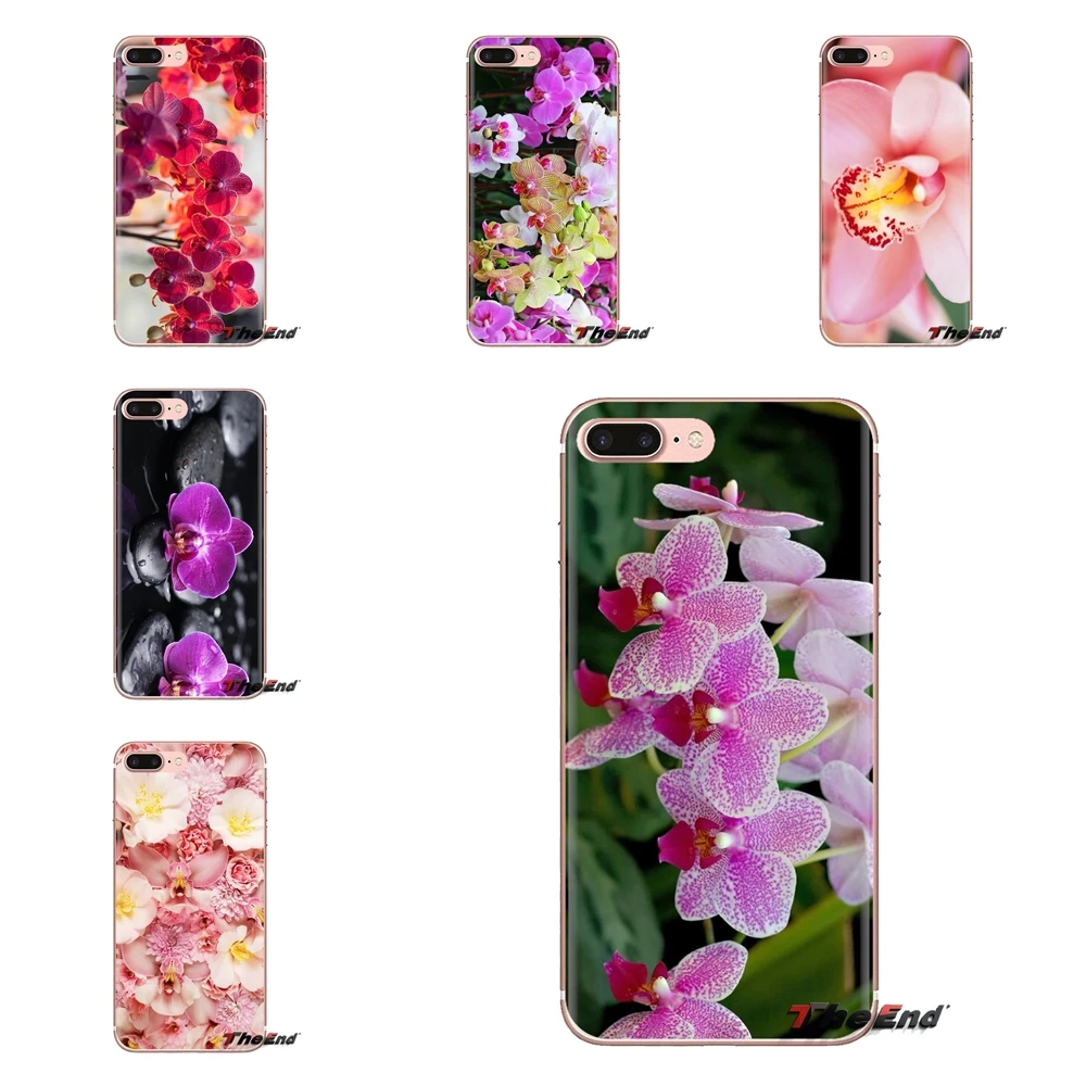 Орхидея с розовыми цветочками для LG G3 G4 мини G5 G6 G7 Q6 Q7 Q8 Q9 V10 V20 V30 X Мощность 2 3 K10 K4 K8