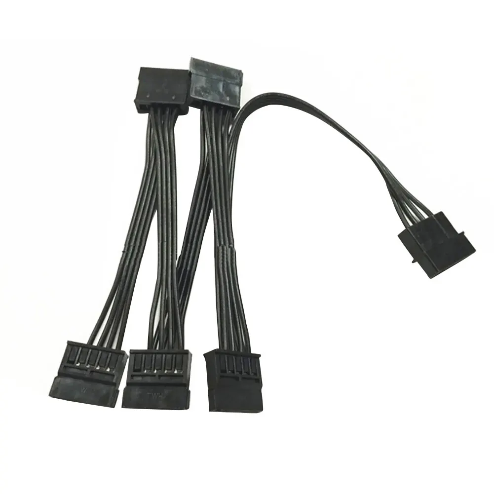 Кабель-разветвитель Molex с 1 на 5 SATA 15 контактов для жесткого диска 18 AWG 4-контактный