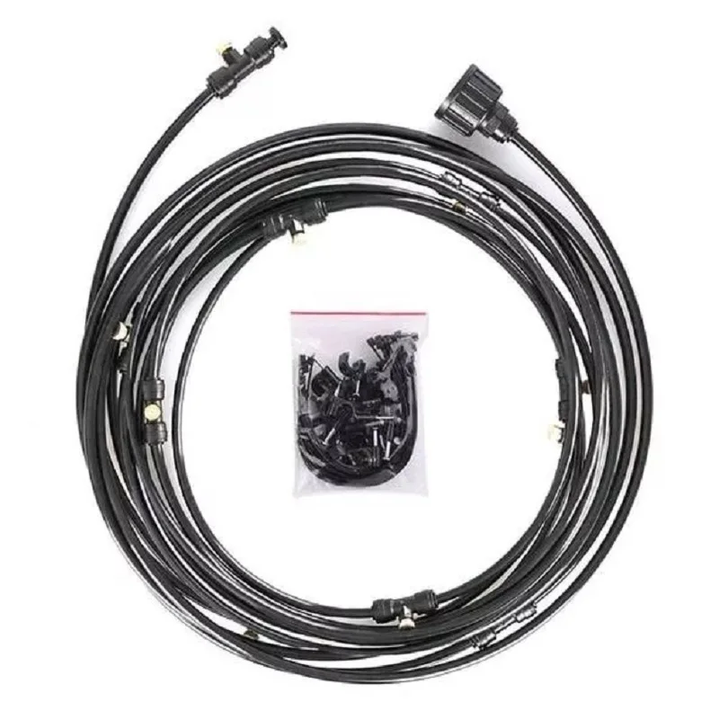 

Outdoor Misting Cooling System Kit Greenhouse Garden Patio Waterring Irrigation Mister Line For Green House Potted Plant
