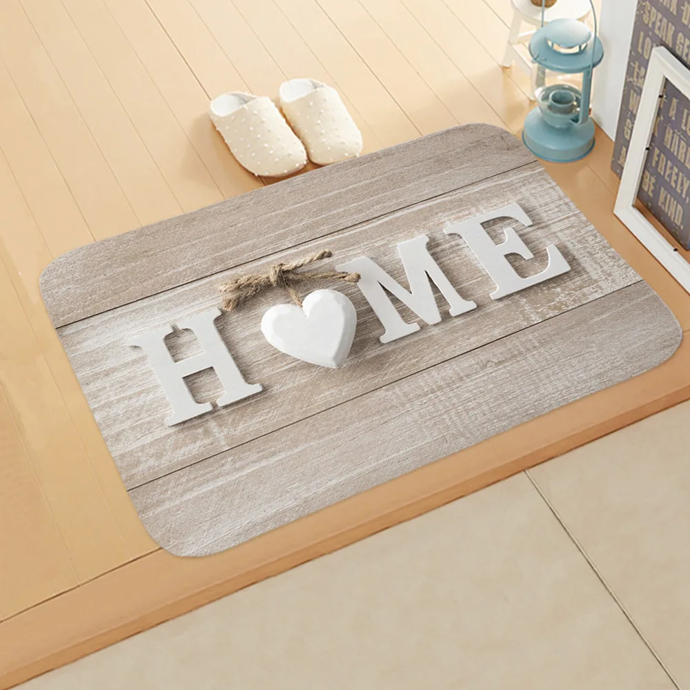 

Anti-slip Retro Letter Carpet Floor Mat Chair Cushion Bedroom Living Room Home Decoration Kitchen Mats