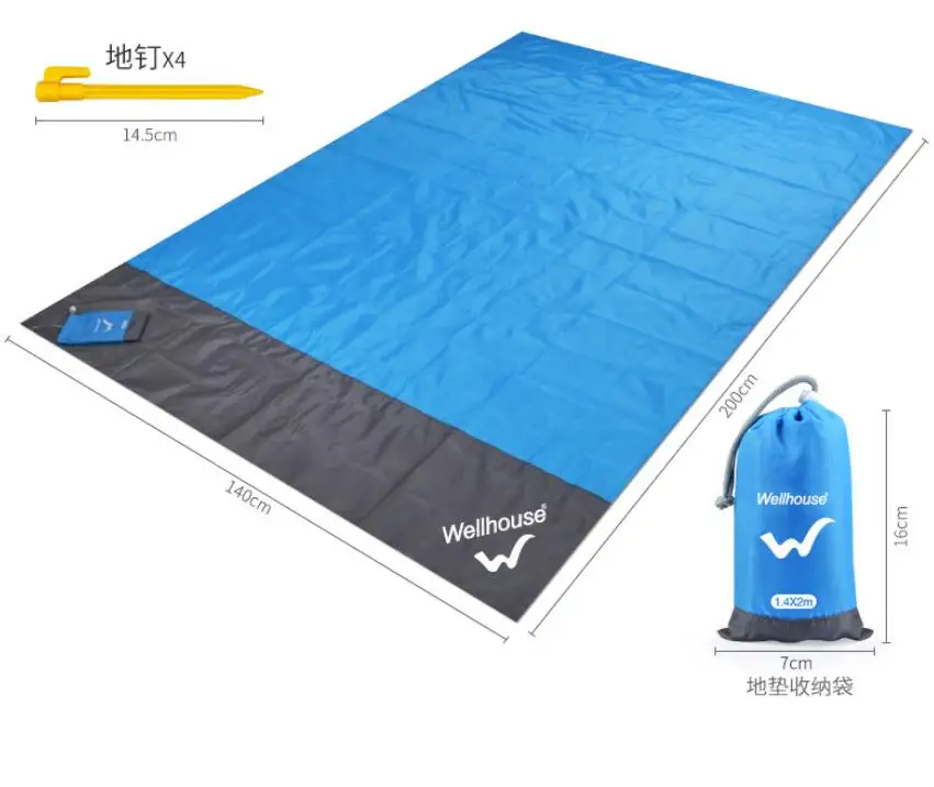 Водонепроницаемое пляжное одеяло портативный мат для пикника на открытом