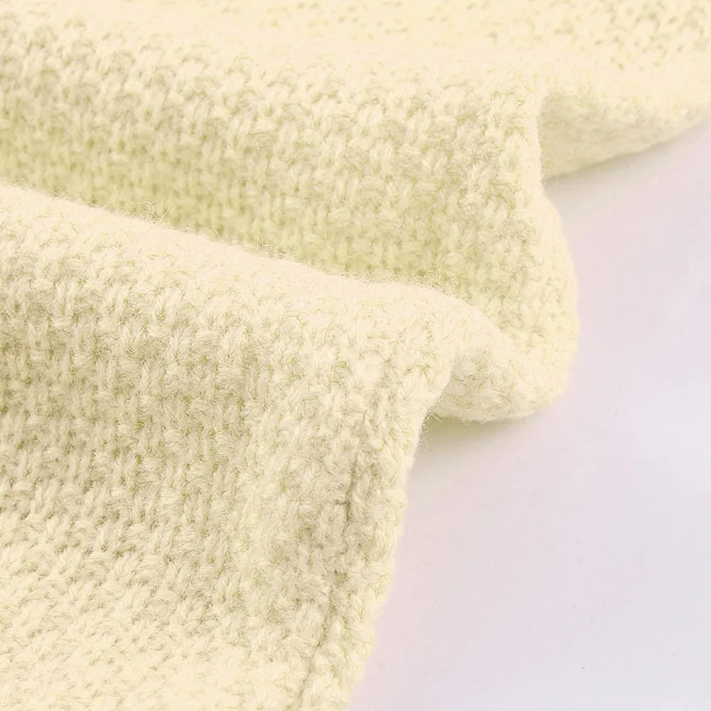 Новинка 2019 элегантный женский топ с длинным рукавом и круглым вырезом свитер