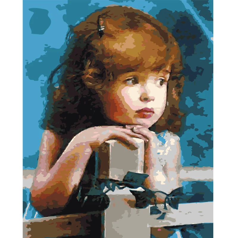 Картина маслом для девочек домашнего декора Набор раскрашивания по номерам