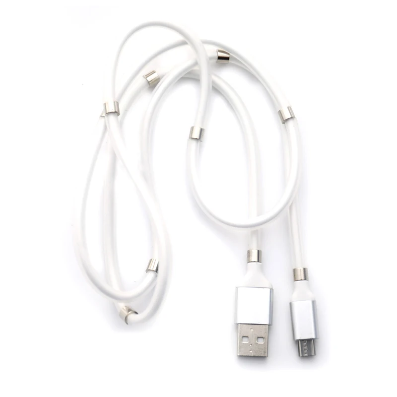 

1M Magnetic Data Cable Magic Rope Retractable Fast Charge For Android Type C Automatically Storage Cable