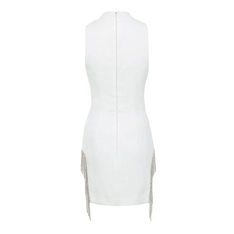 Женское облегающее платье с кисточками Бандажное вечерние элегантное Клубное