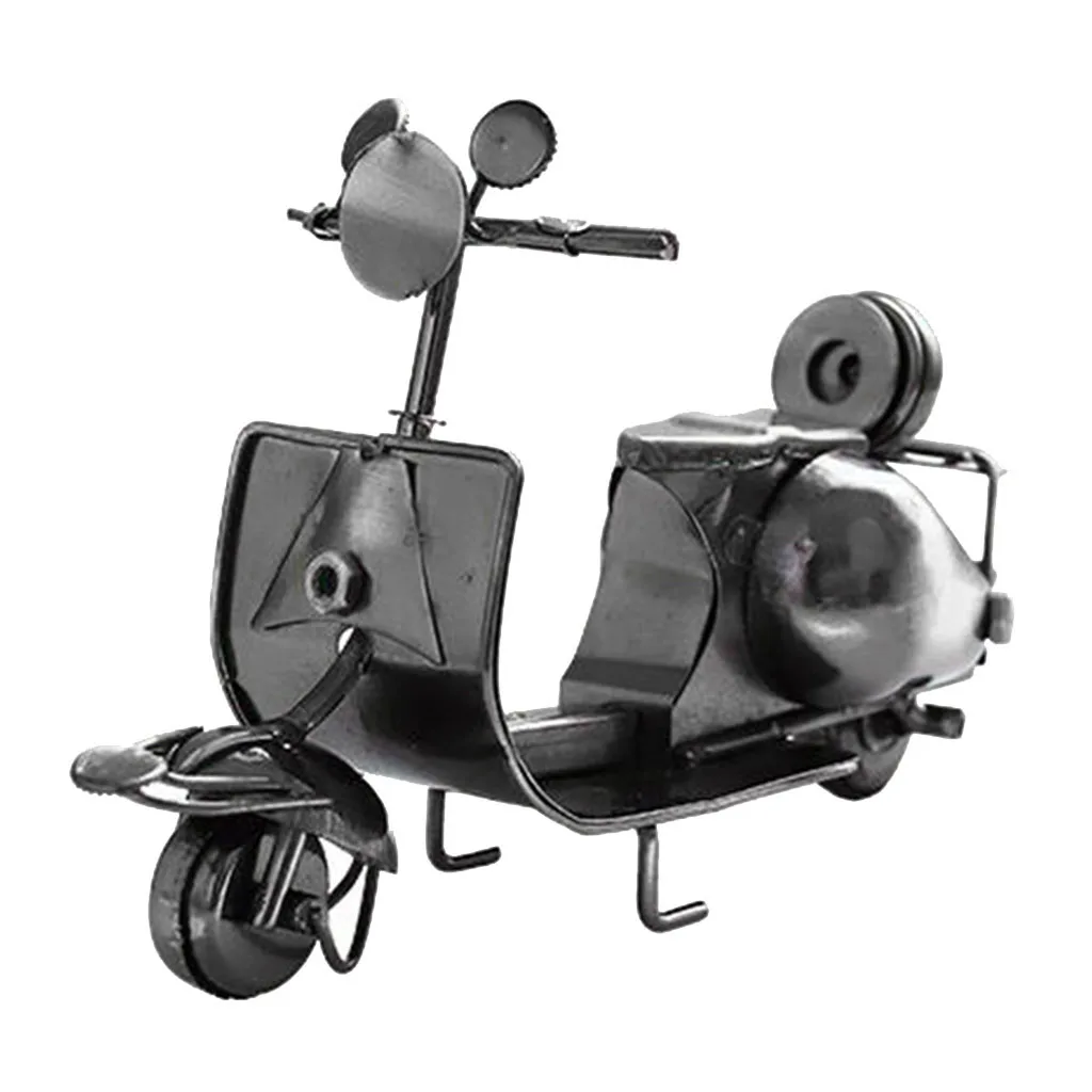 Винтажная модель мотоцикла ручной работы с орнаментом для домашнего декора | Дом