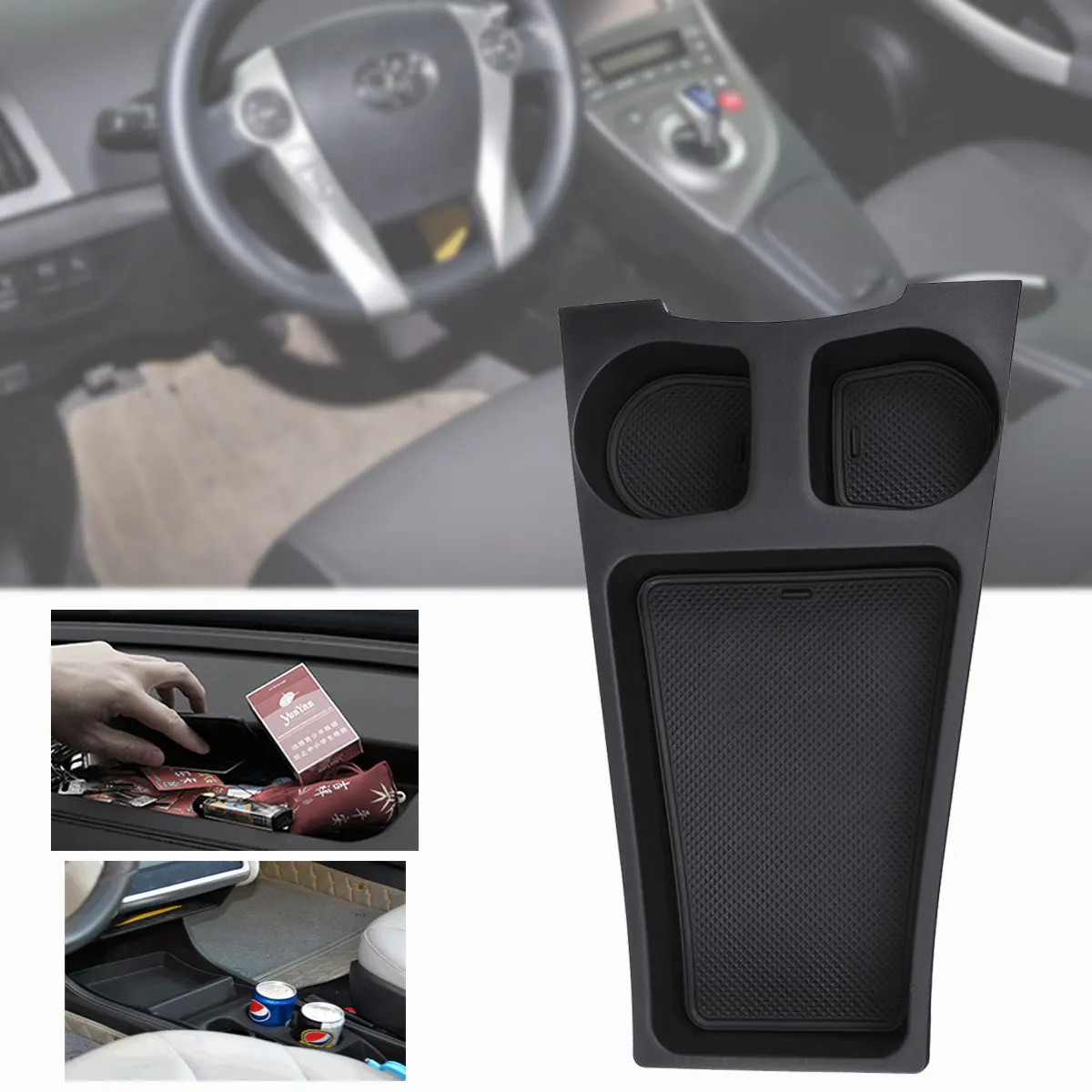 Подлокотник коробка для хранения Toyota Prius держатель чашки 2010 2011 2012- центральная консоль Органайзер стакан для хранения держатель Контейнер для лотков