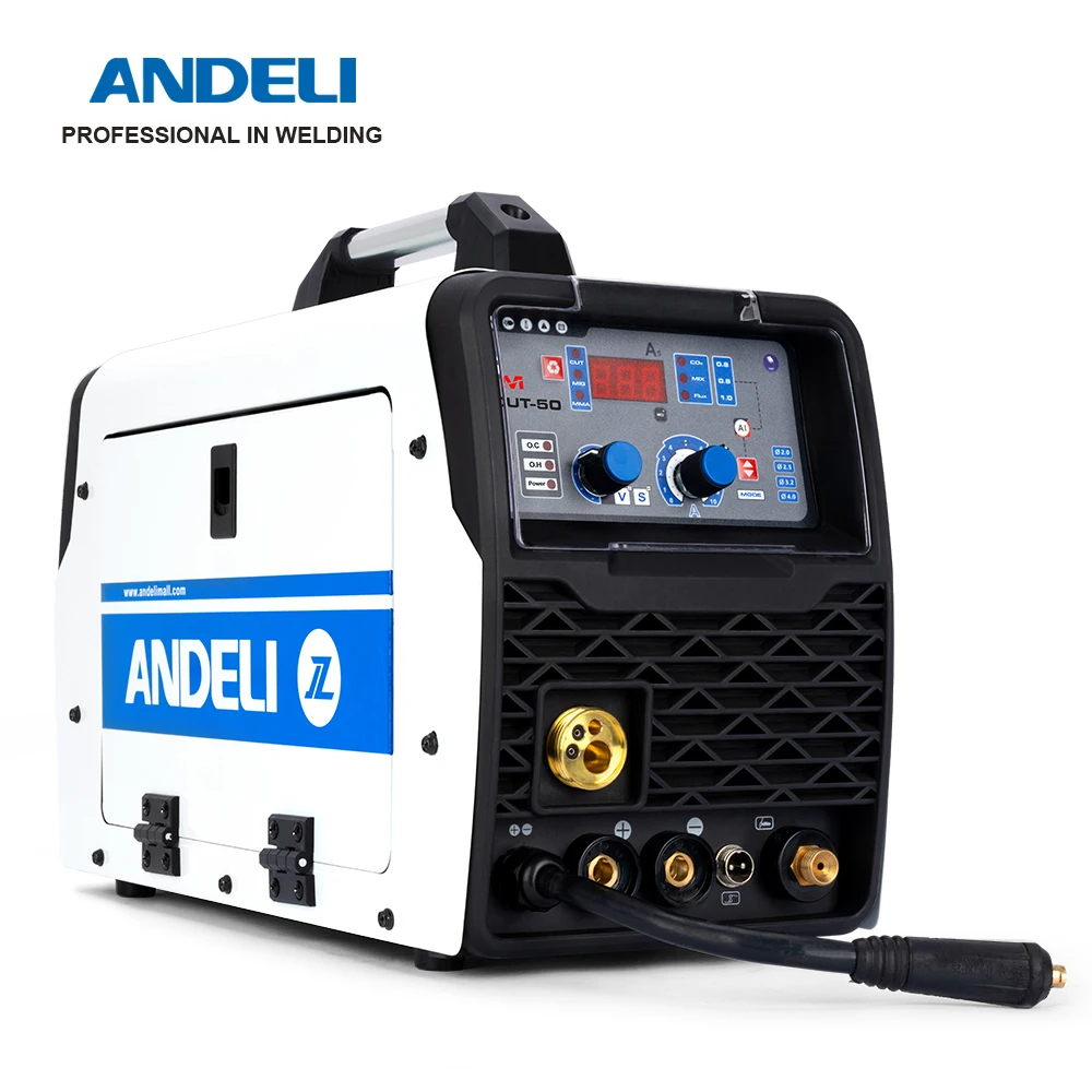ANDELI MCUT-50 220 В MIG/MAG/CUT/MMA/Flux сварочный полуавтоматический аппарат 4 в 1 MIG плазменной