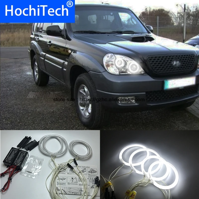 HochiTech для Hyundai Terracan 2001 2007 ультра яркий дневной светильник DRL CCFL ангельские глаза