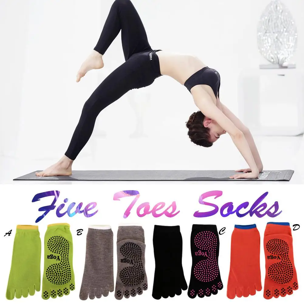

Yoga Sports Professional Anti-slip Five-toe Socks Unisex Yoga Socks Ladies Ventilation Pilates Ballet Socks Dance Slippers