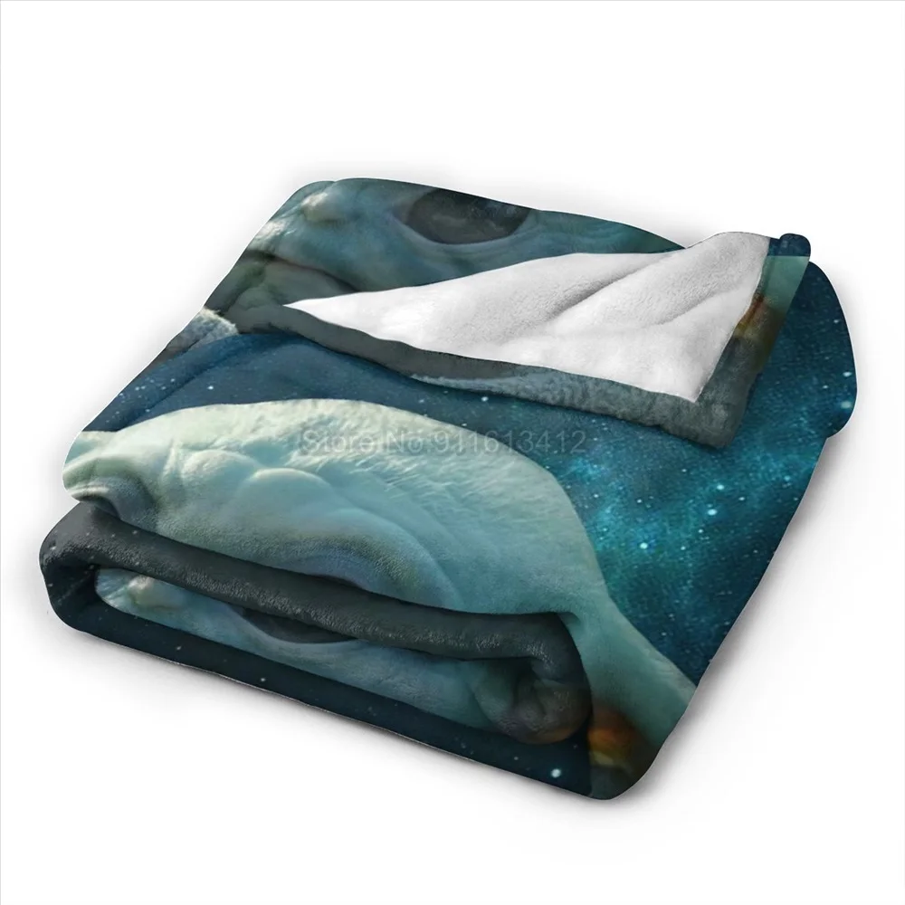 3D Printed Blanket Baby Yoda Star Wars Flannel Bed Throw Soft Disney Cartoon Bedspread Bedclothes Sofa Kids Gift |