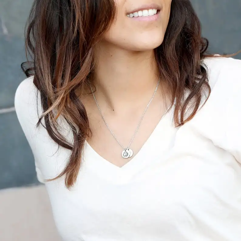 Ожерелье MYDIY с отпечатками пальцев фактическое ожерелье почерком ювелирные