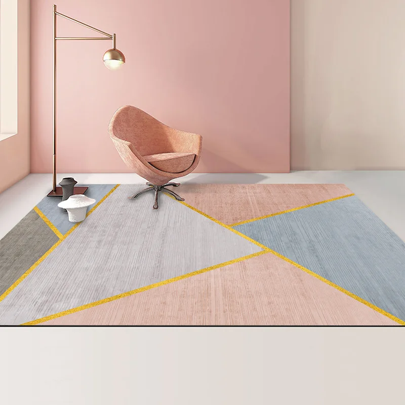 

Luxury Nordic Carpet Living Room Children Bedroom Rugs Comfortable Entrance Door Mat Non Slip Art Carpet Balcony Home Decor New