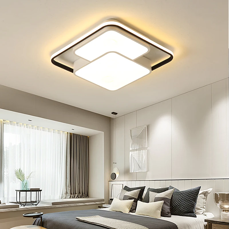 Luces de techo acrílicas montadas en superficie para comedor, dormitorio, castillo, Cocina, Bar, iluminación interior, lámparas LED, accesorios de AC90-260V