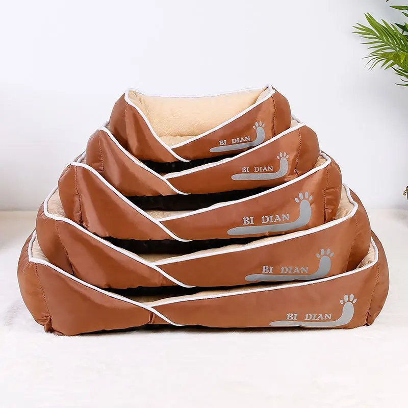 Зимняя теплая кровать для собак диван коврик водонепроницаемая Нижняя кошек