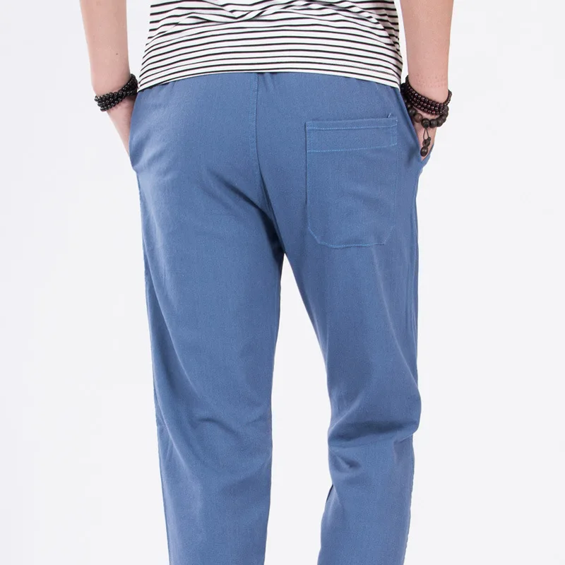 Брюки MRMT мужские с конопляной веревкой Брендовые прямые свободные штаны для