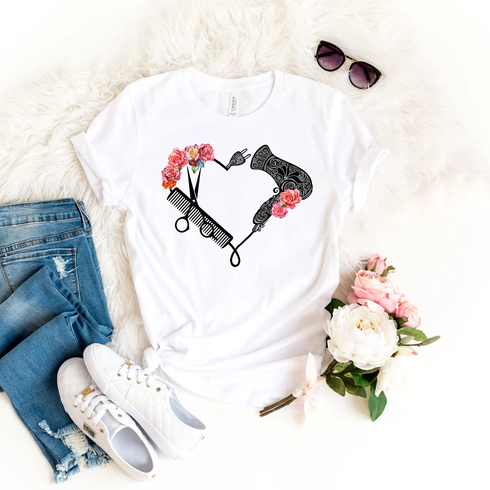 Забавная Футболка с принтом парикмахера на выпускной День Святого Валентина