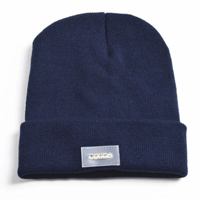 

5-LED Lighted Cap Winter Warm Beanie Angling Camping Hat 5 Colors