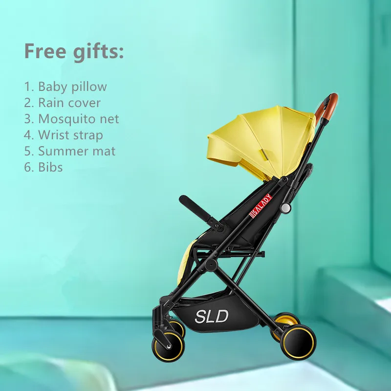 5 кг Высокая Ландшафтная детская коляска легкая складная переносная