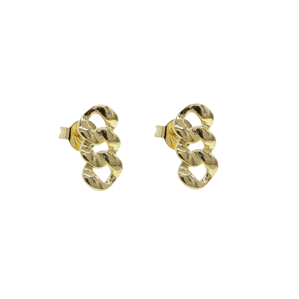 unique Gold color miami cuban link chain Drop Earrings for Women fashion Collar Statement Punk classic Modern Earring Jewelry | Украшения и