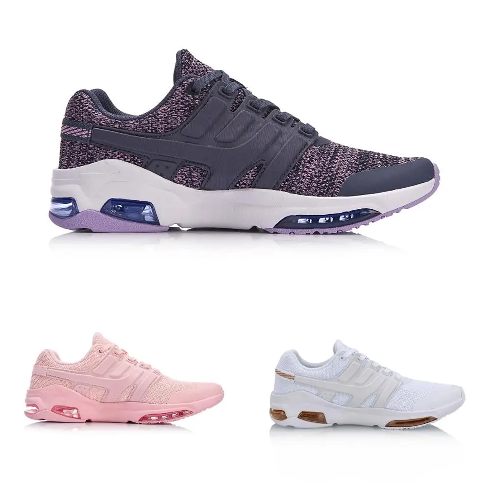 Женская спортивная обувь Li Ning удобная дышащая для фитнеса с подушкой пузырьковая