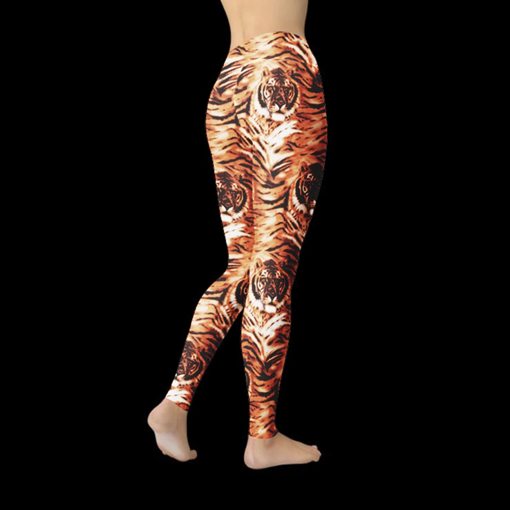 Лето 2019 простые леггинсы с мультяшным принтом Индивидуальные Леггинсы для