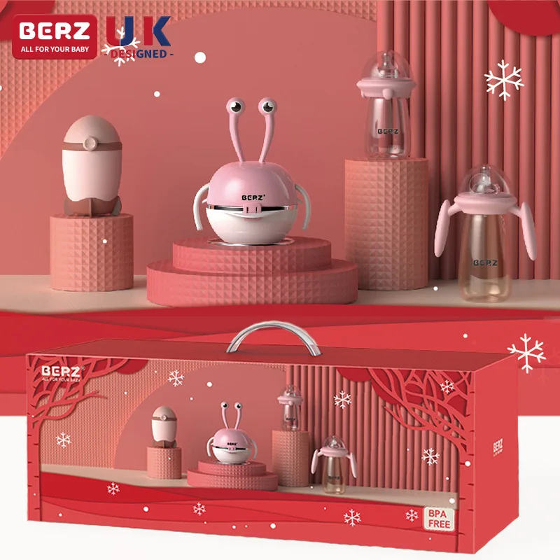 

Children's Tableware Portable Baby's Feeding Bottle Milk Container Set Baby Birth Gift Full Moon Gift Set