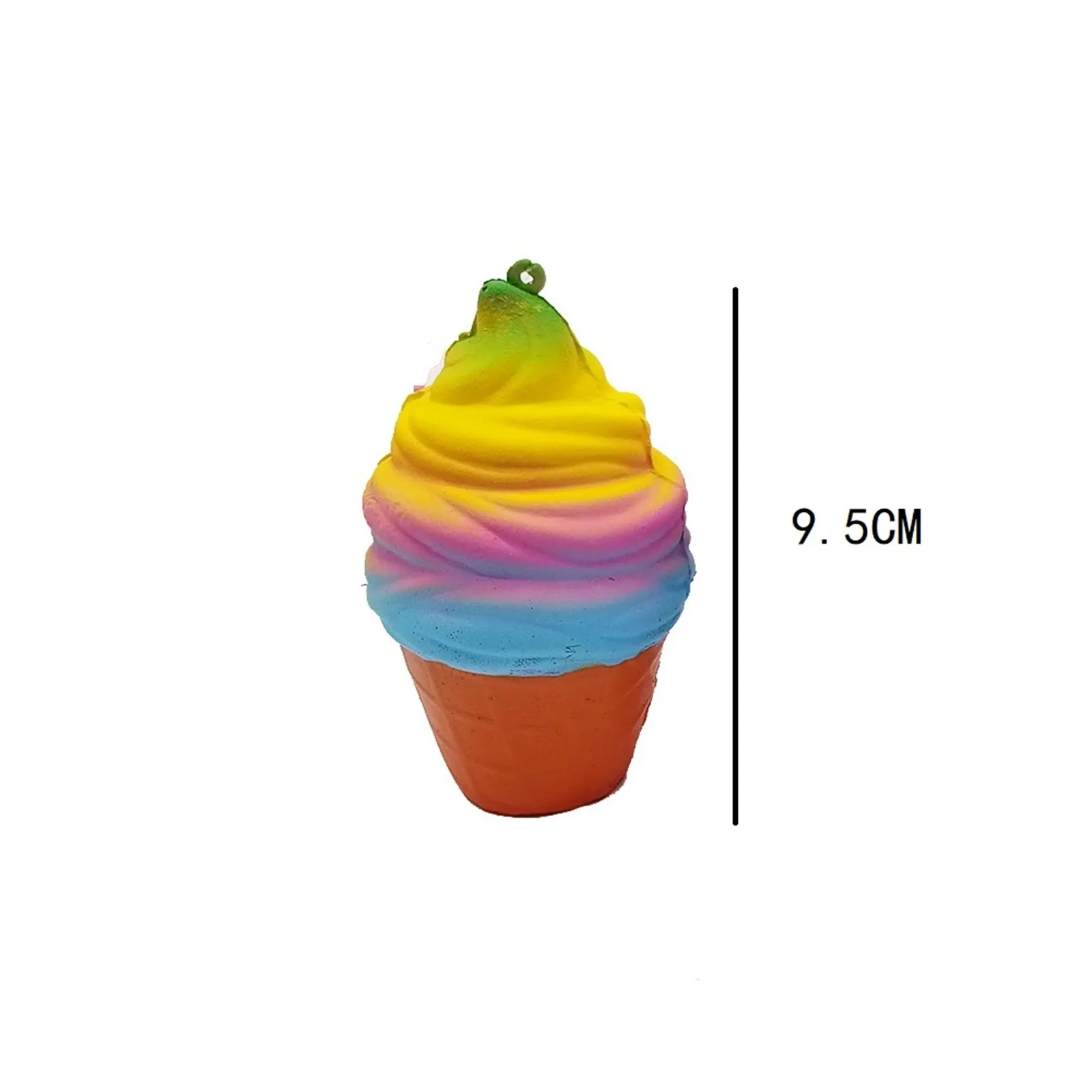 

Scented Rainbow Fudge Ice Cream Slowly Rising Children + Adult Portable Decompression Toy Rainbow Fudge Ice Cream Slowly T5