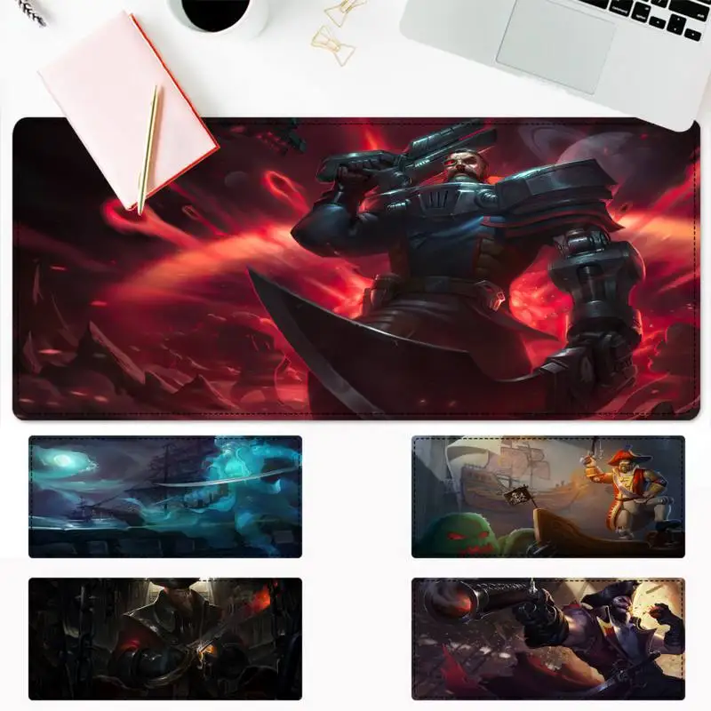 

Vip LOL Gangplank Mouse Pad Gamer Keyboard Maus Pad Desk Mouse Mat Game Accessories For Overwatch