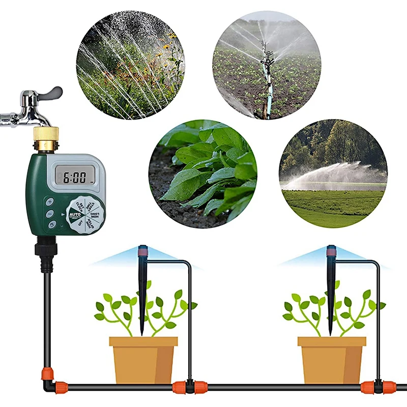

Automatic Water Timer Garden Irrigation Controller Sprinkler Controller Programmable Valve Hose Faucet Watering Timer