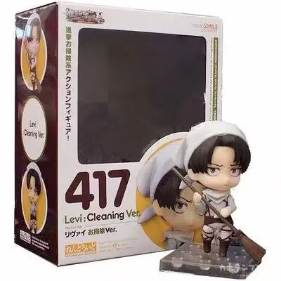 

Attack on Titan Anime Figures Levi Ackerman 390 417 Eren Jaeger 375 Action Figurine Ver.PVC Cute Toys Model Kids Doll Brinquedos