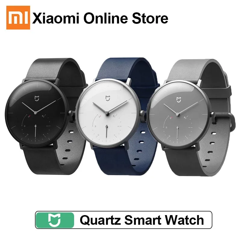 Умные часы Xiaomi Mijia Quartz водонепроницаемые 3ATM с будильником спортивный датчик BLE4.0
