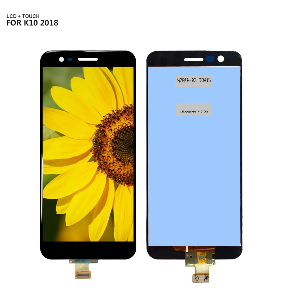 Для LG K10 2018 ЖК-дисплей сенсорный экран дигитайзер стеклянная панель в сборе с