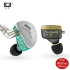 KZ AS12 наушники 12BA сбалансированные арматурные диски HIFI бас в ухо монитор гарнитура наушники цинк наушники из сплава шумоподавление