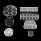 Пластиковые прозрачные аксессуары для ювелирных изделий, все виды пластиковых регулируемых квадратныхкруглых аксессуаров, коробка для хранения таблеток, чехол, органайзер для дисплея