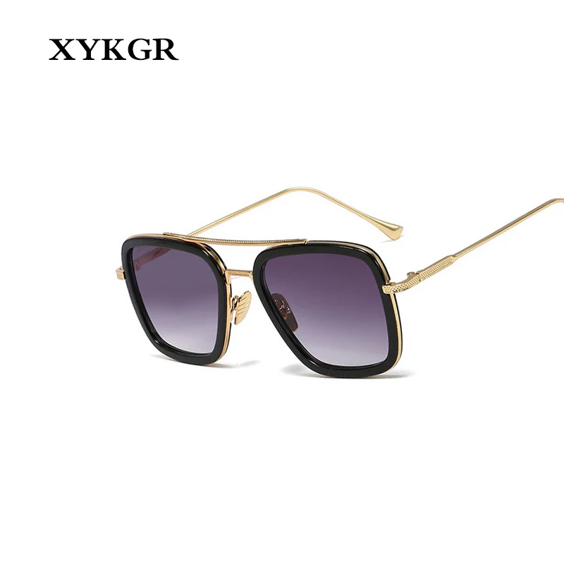 XYKGR2019 модная коробка солнцезащитные очки женские брендовые дизайнерские черные